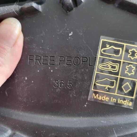 New Free People Leather Miller Knee High Boots Size 6.5 - Picture 7 of 8